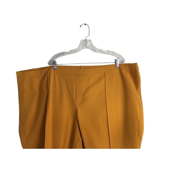 Isaac Mizrahi Pants Women's Size 32 WP Yellow Stretch Pull On Plus Petite - Picture 2 of 5